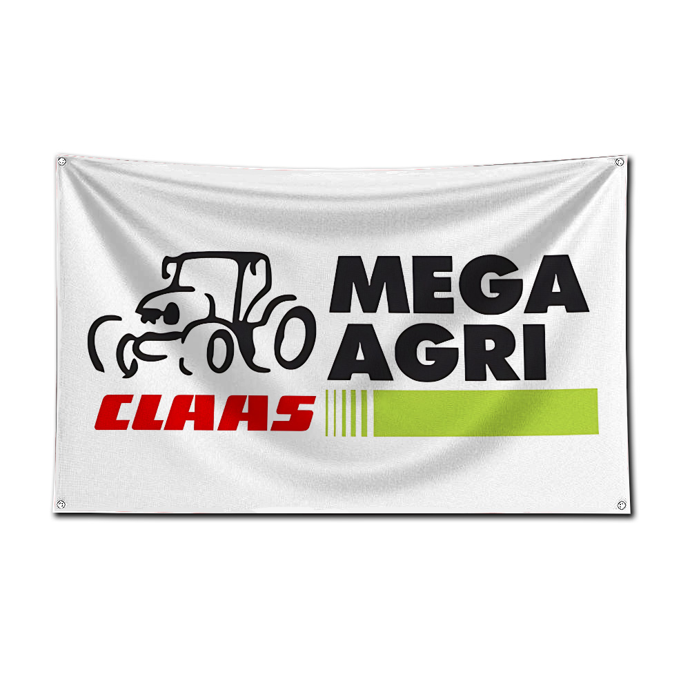 Flaga z motywem traktora i kom – Agriculture Farming Logos recenzja i cena